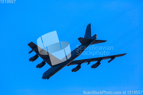 Image of Bomber in military training Saber Strike in Latvia.