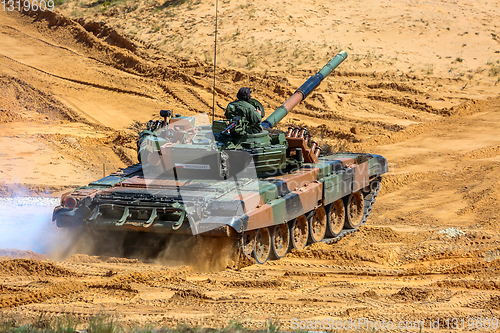 Image of Tank in military training Saber Strike in Latvia.