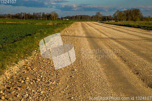 Image of Landscape with empty rural road.