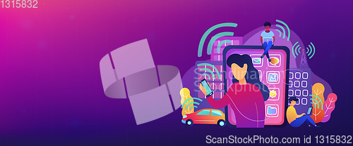 Image of Radio fields influence banner template.