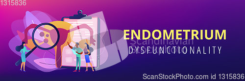 Image of Endometriosis concept banner header.