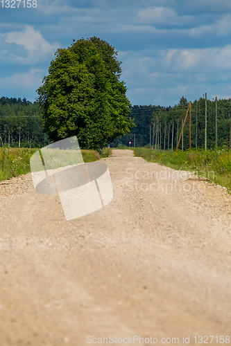 Image of Landscape with empty rural road.