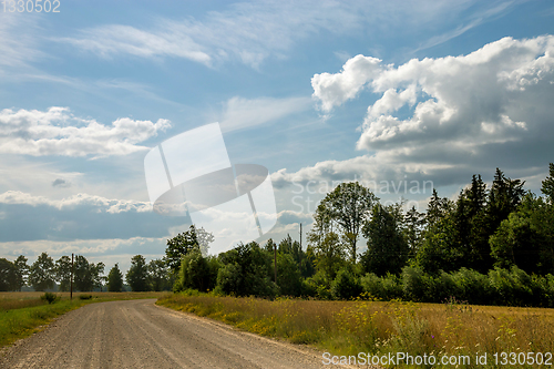 Image of Landscape with empty rural road.