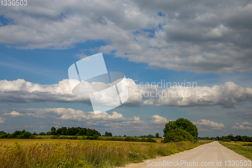 Image of Landscape with empty rural road.