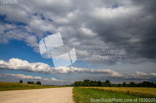Image of Landscape with empty rural road.