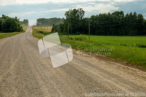 Image of Landscape with empty rural road.