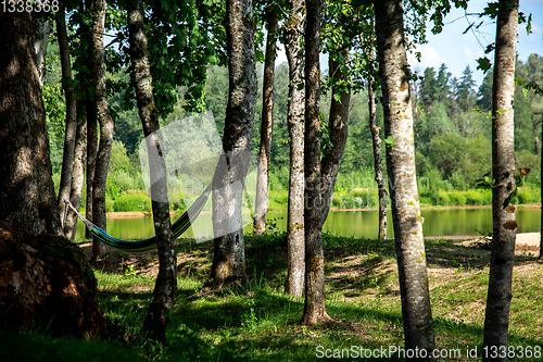 Image of Recreation base near to the river. 