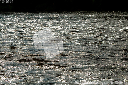 Image of Reflections in shallow river as background.