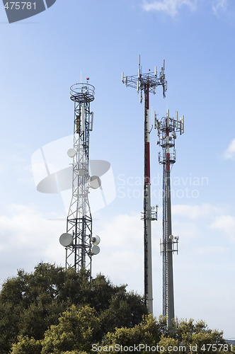 Image of Telecommunication antennas