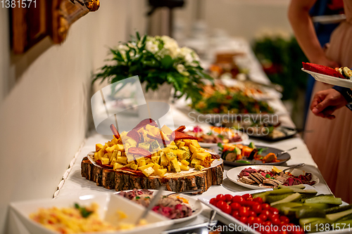 Image of Snacks on the wedding table