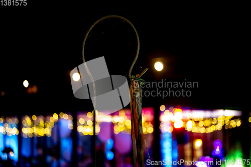 Image of Decoration for wedding celebration at night