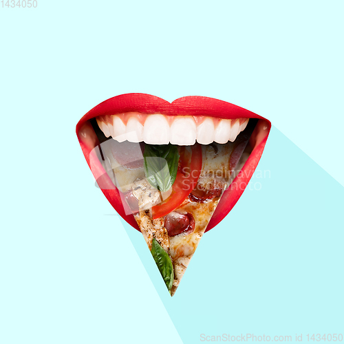 Image of Modern design. Contemporary art collage.