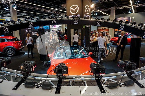 Image of Mazda stand in the Photokina Exhibition