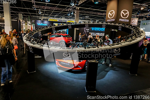 Image of Mazda stand in the Photokina Exhibition