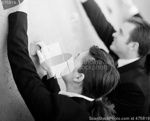 Image of Businesspeople Climb