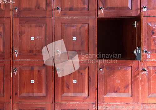 Image of Old cabinet lockers
