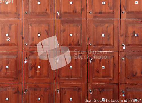 Image of Old cabinet lockers