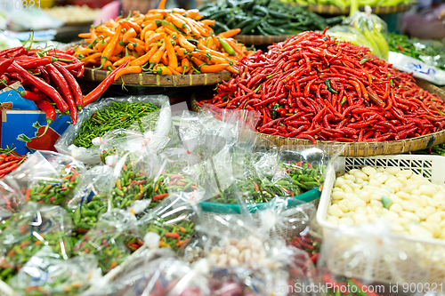 Image of Condiment selling in wet market 