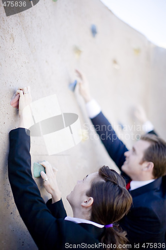 Image of Businesspeople Climb