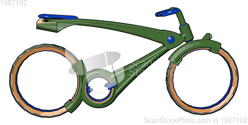 Image of Basic structure of a Cycle vehicle vector or color illustration