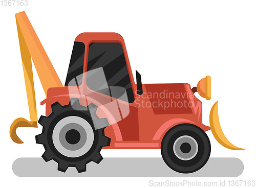 Image of Orange loader vector illustration on white background.