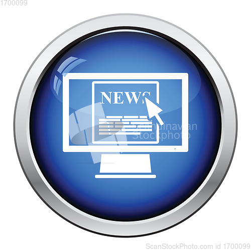 Image of Monitor with news icon