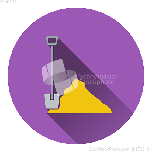 Image of Icon of Construction shovel and sand