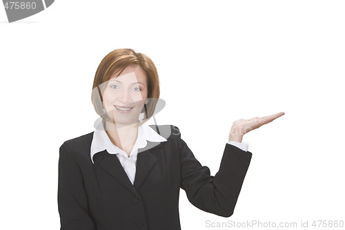 Image of Businesswoman presenting something