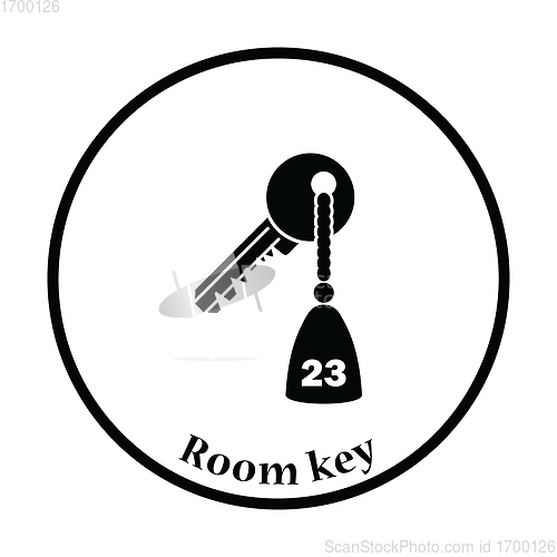 Image of Hotel room key icon