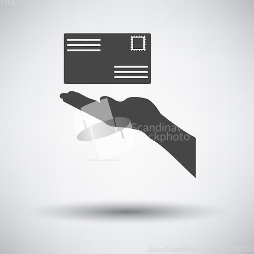 Image of Hand holding letter icon