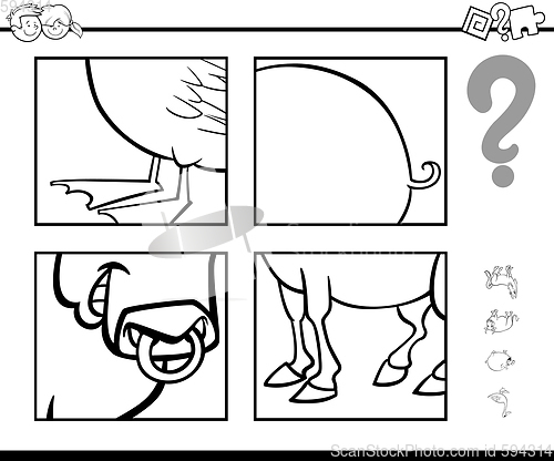 Image of guess animal coloring page