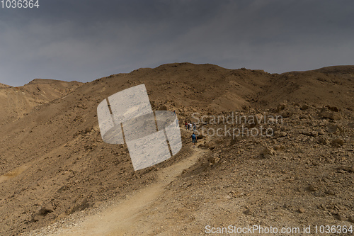 Image of Hiking in israeli stone desert