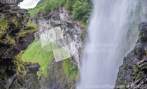 Image of Waterfall view in Norway summer trip