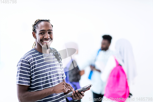 Image of young  african student