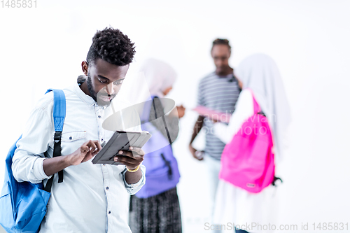 Image of young  african student