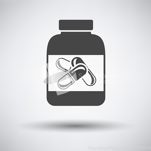 Image of Fitness pills in container icon 