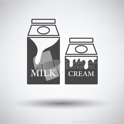 Image of Milk and cream container icon