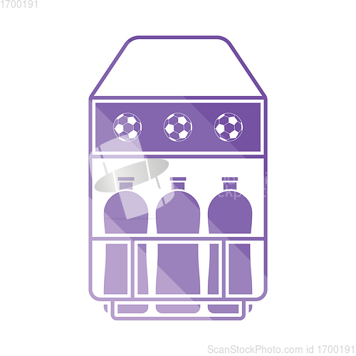 Image of Soccer field bottle container  icon