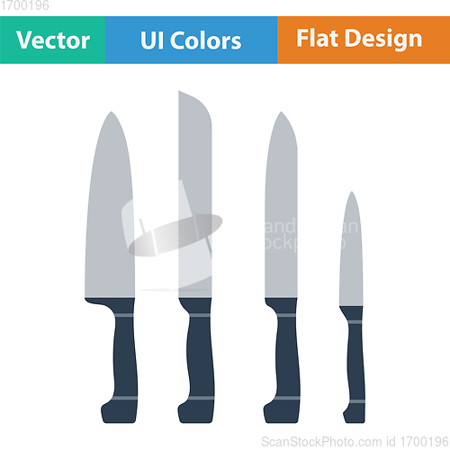 Image of Kitchen knife set icon