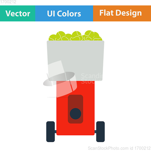 Image of Tennis serve ball machine icon