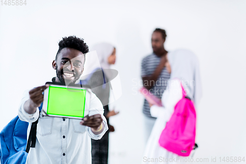 Image of young  african student