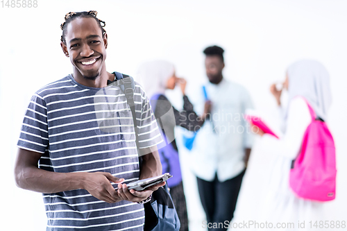 Image of young  african student