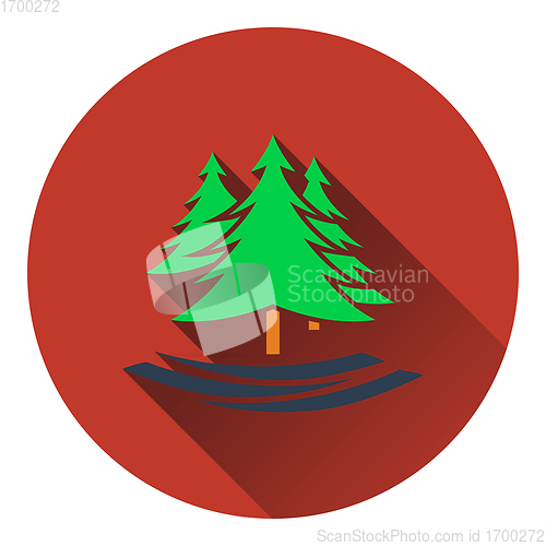 Image of Icon of fir forest