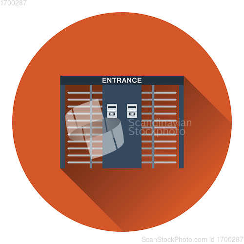 Image of Stadium entrance turnstile icon