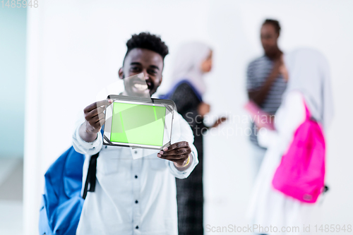 Image of young  african student