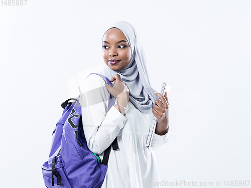 Image of portrait of african female student