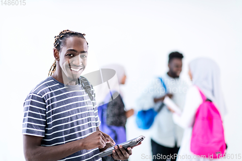 Image of young  african student