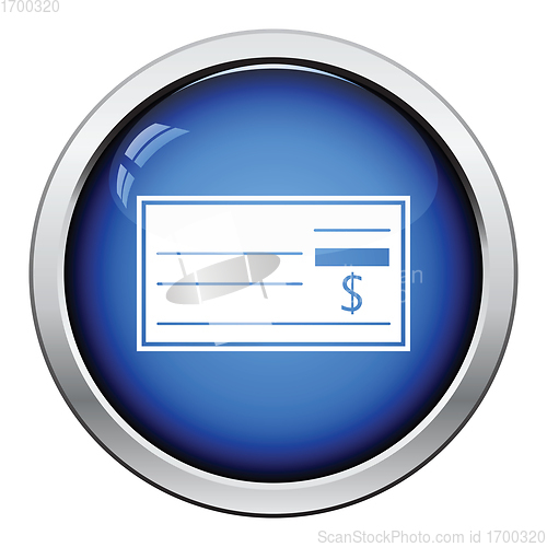 Image of Bank check icon