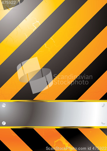 Image of stripped warning