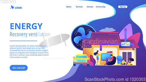 Image of Ventilation system concept landing page.